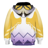 Hazbin Hotel Adam The Exorcist Kids Children Cosplay Printed Hoodie Hooded Sweatshirt Casual Pullover Hoodie